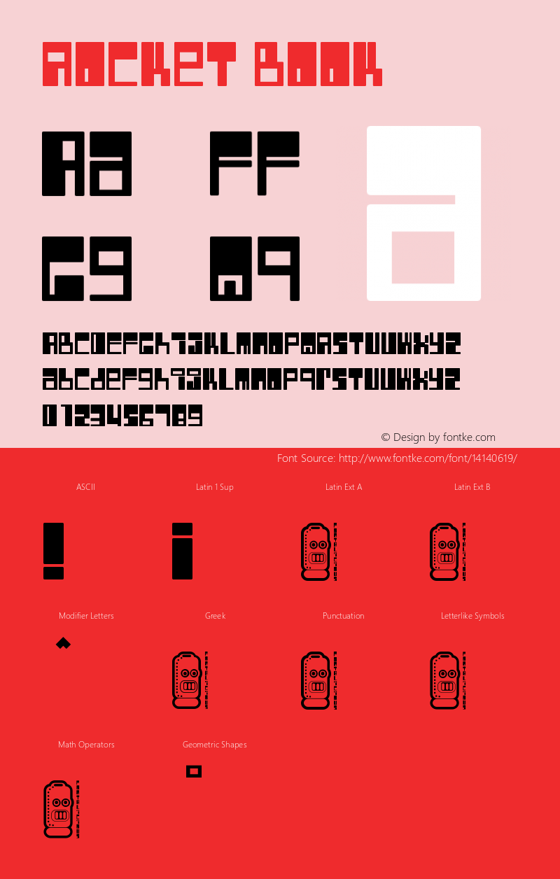 Rocket Book Version Macromedia Fontograp Font Sample