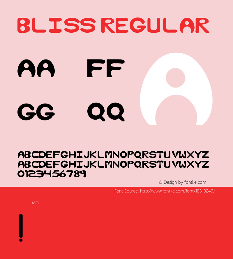 Bliss Regular Bliss Font Sample