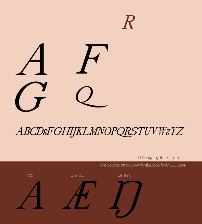 drmdozittc14 Regular Version 001.001 Font Sample