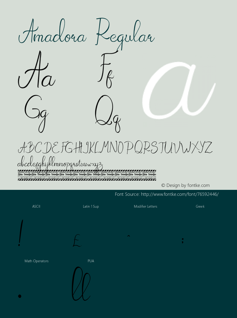 Amadora Version 1.00;September 6, 2020;FontCreator 12.0.0.2567 64-bit Font Sample