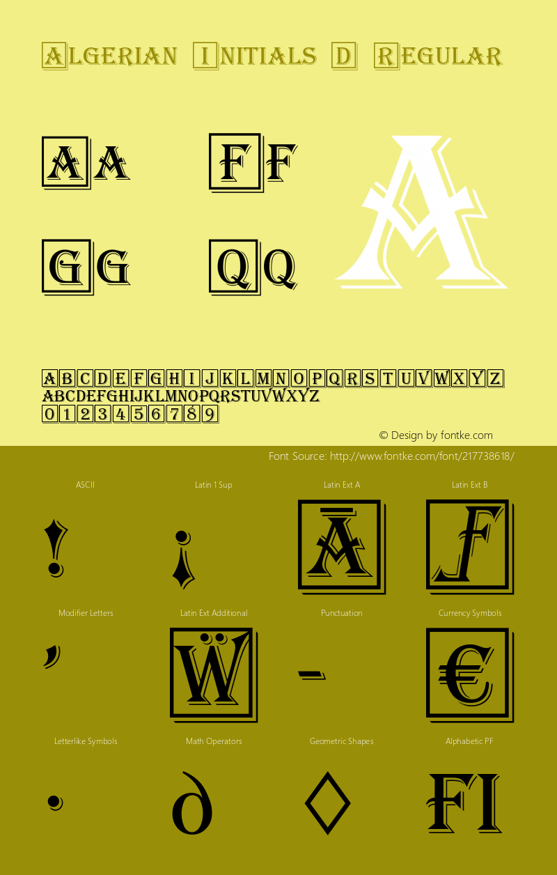 AlgerianIniD Version 1.000;PS 1.00;hotconv 1.0.57;makeotf.lib2.0.21895图片样张