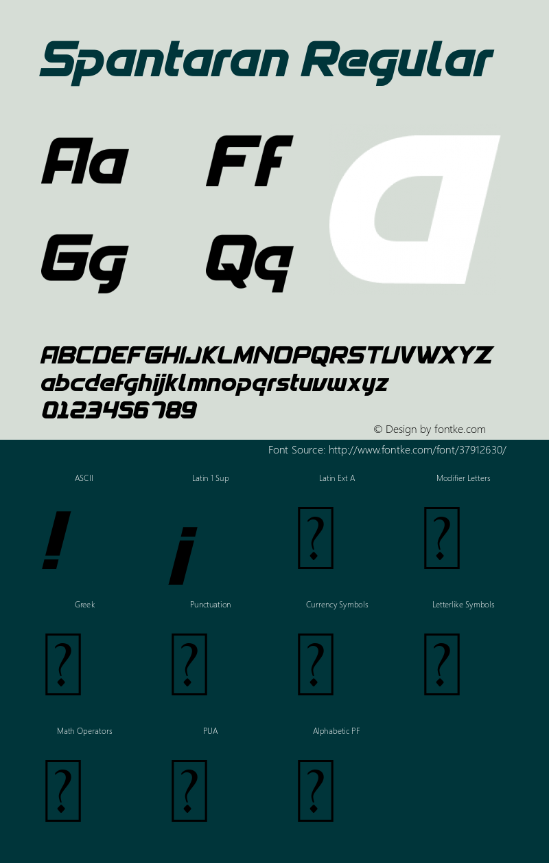 Spantaran Version 1.00;September 3, 2019;FontCreator 11.5.0.2422 64-bit Font Sample