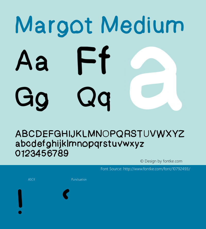 Margot Medium Version 001.000 Font Sample