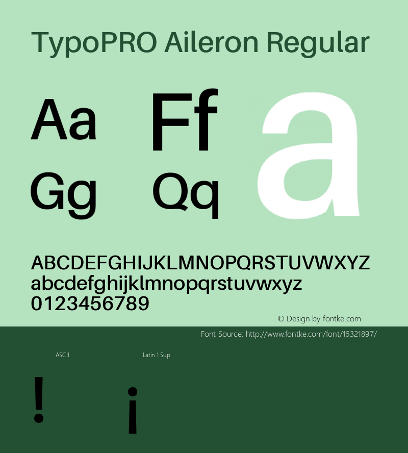 TypoPRO Aileron Regular Version 1.102;PS 001.102;hotconv 1.0.70;makeotf.lib2.5.58329 Font Sample