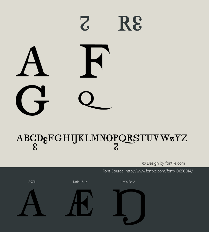 drmdozbx10 Regular Version 001.001 Font Sample