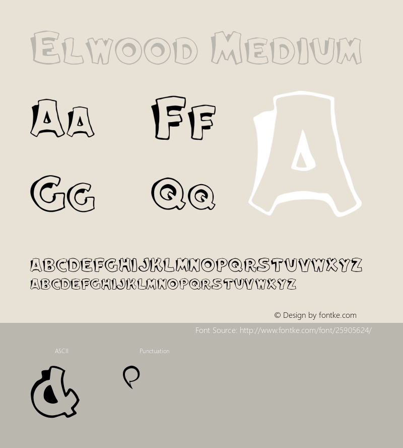 Elwood Version 001.001 Font Sample