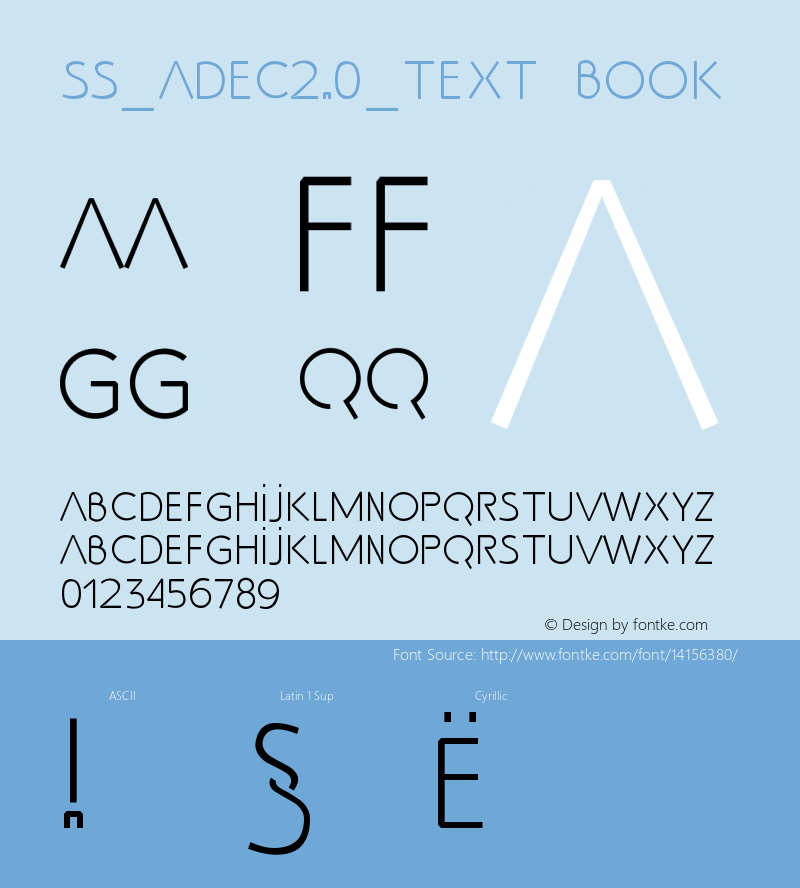 SS_Adec2.0_text Book Version 2.000 Font Sample