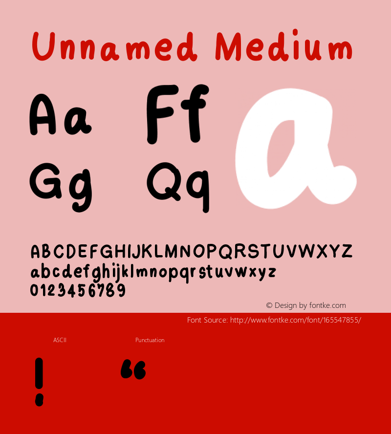 Unnamed Version 001.000 Font Sample