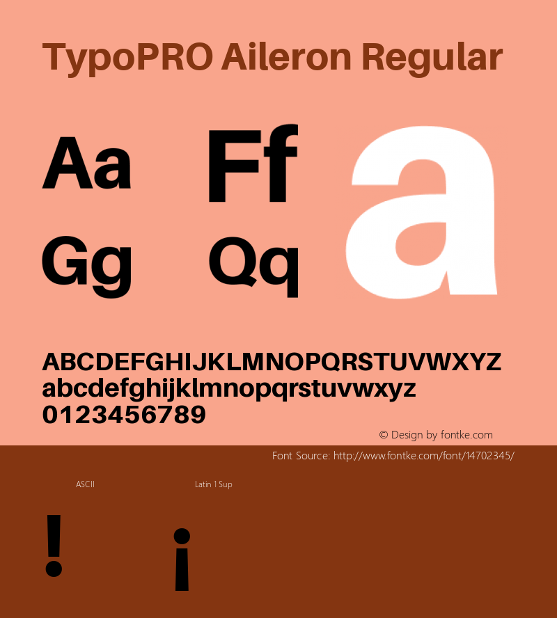 TypoPRO Aileron Regular Version 1.000;PS 001.000;hotconv 1.0.70;makeotf.lib2.5.58329 Font Sample