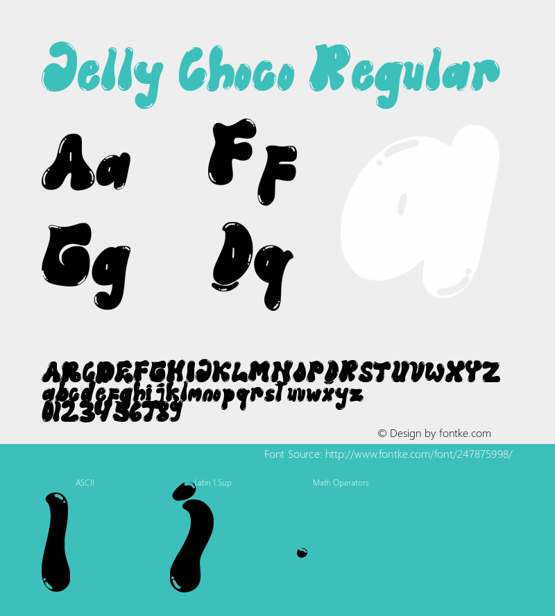 Jelly Choco Version 1.00;May 26, 2023;FontCreator 13.0.0.2683 64-bit图片样张