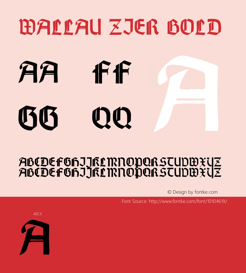Wallau Zier Bold OTF 1.000;PS 001.001;Core 1.0.29 Font Sample