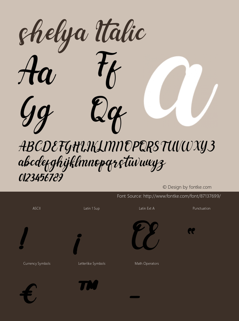 shelya Italic Version 1.00;December 13, 2020;FontCreator 13.0.0.2683 64-bit Font Sample