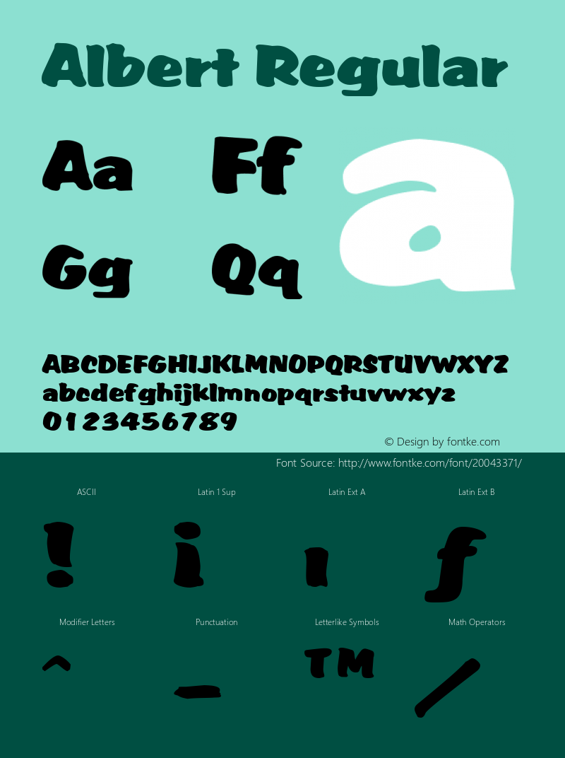 Albert Regular From the WSI-Fonts Professional Collection Font Sample