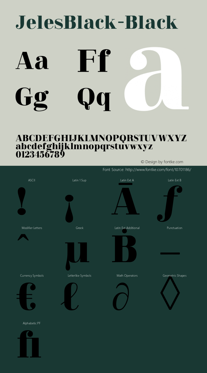 JelesBlack-Black ☞ 1.000;com.myfonts.easy.tdf.jeles.black.wfkit2.version.4ode Font Sample