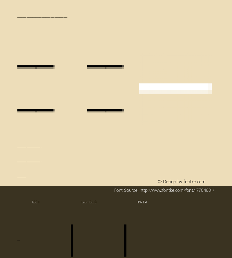 wavefont bars-reflected-600 Version 0.1 Font Sample