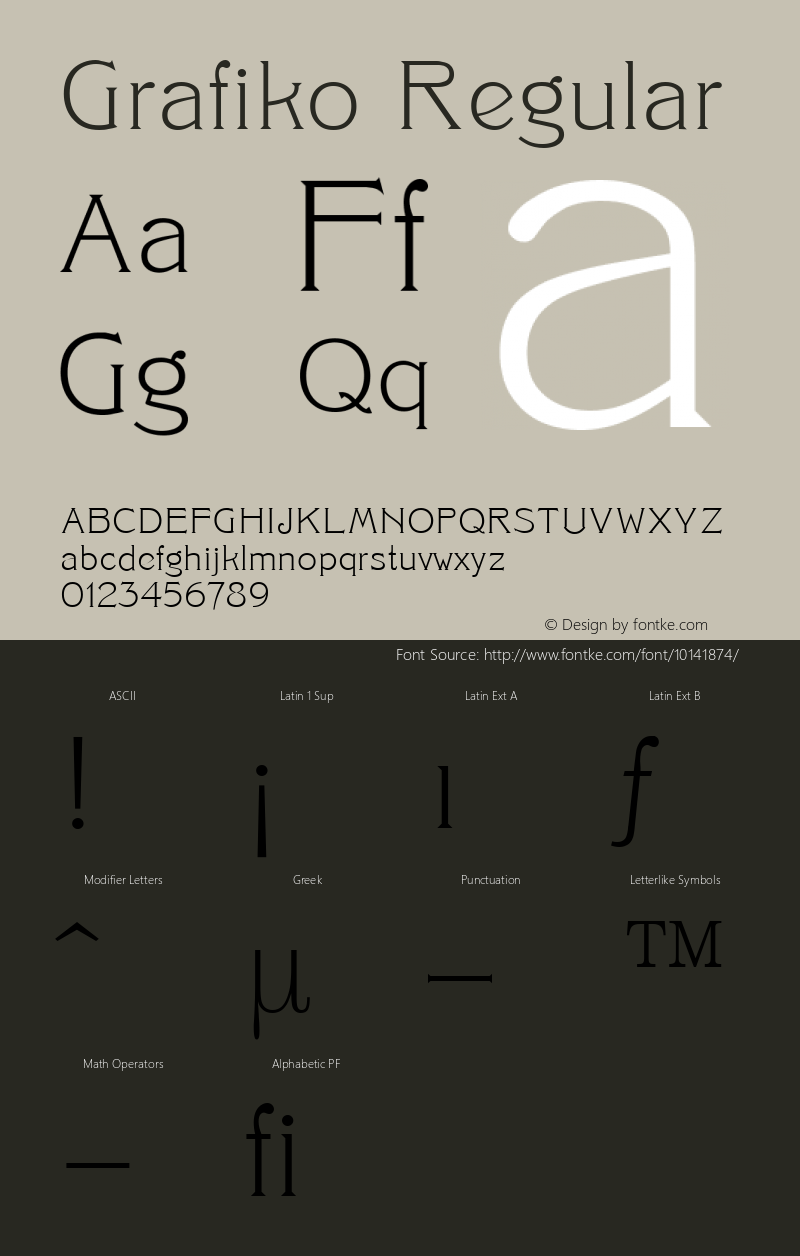 Grafiko Regular 1.000 Font Sample