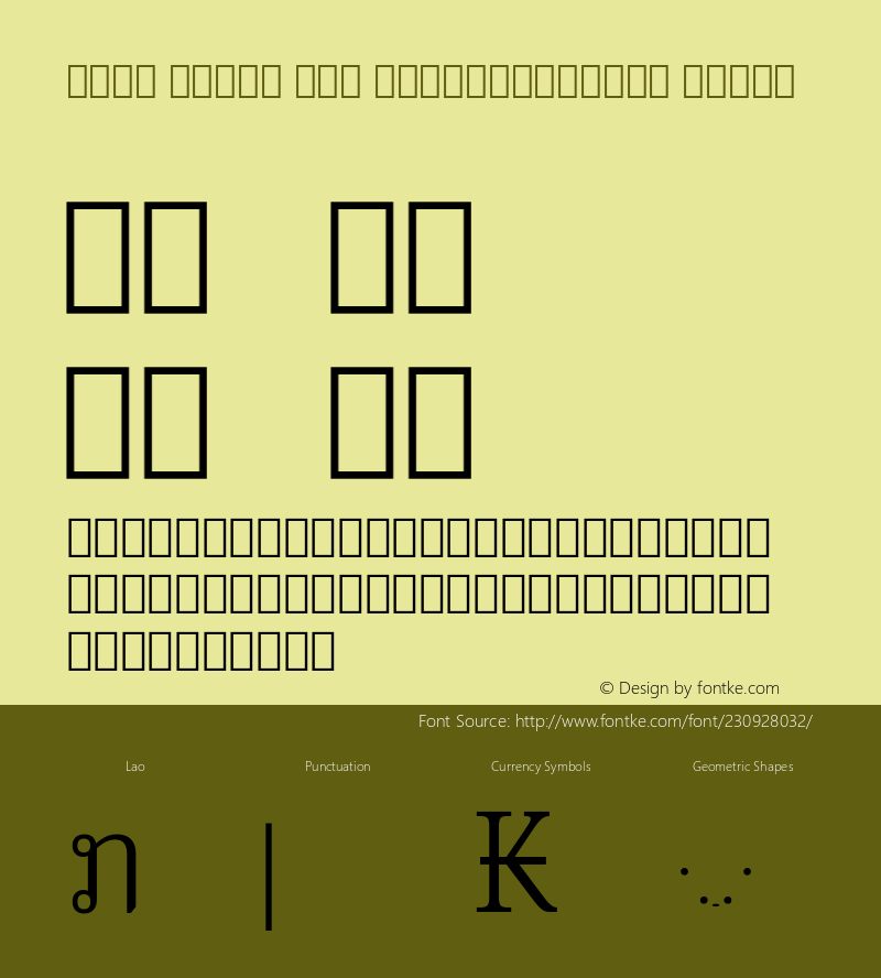 Noto Serif Lao SemiCondensed Light Version 2.000; ttfautohint (v1.8) -l 8 -r 50 -G 200 -x 14 -D lao -f none -a qsq -X 