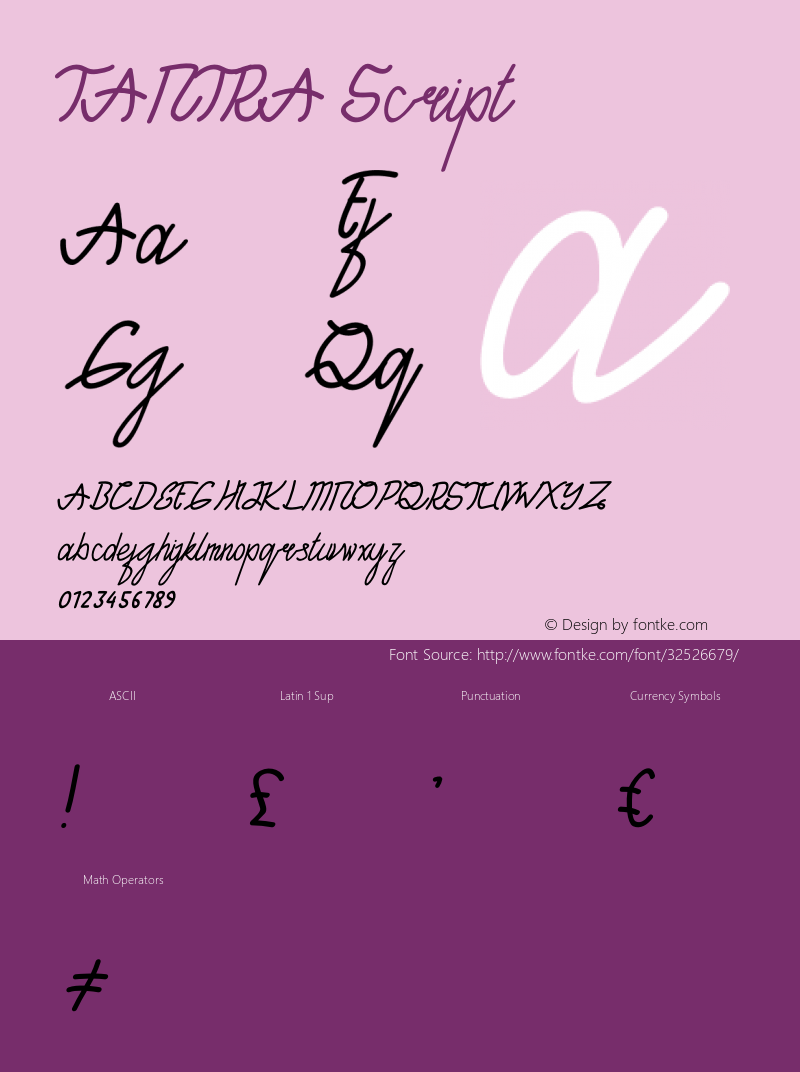 TANTRA Script Version 1.005;Fontself Maker 3.1.2 Font Sample