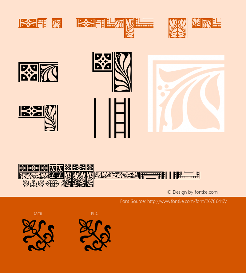 Goudy Borders Version 1.10 Font Sample