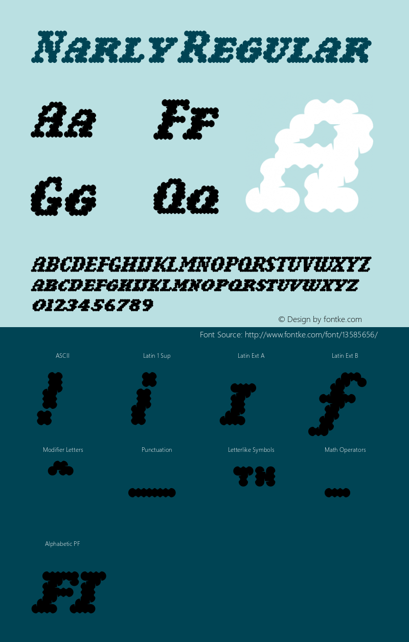 Narly Regular 001.000 Font Sample