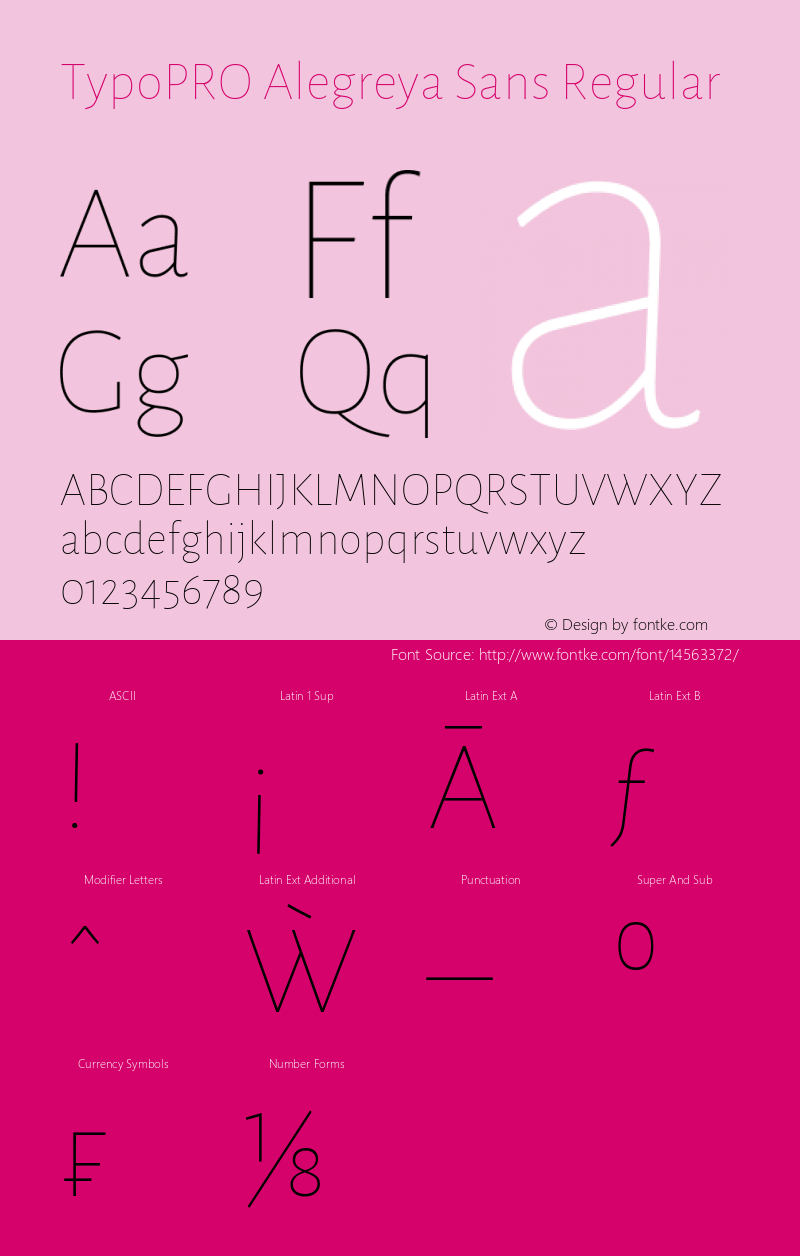 TypoPRO Alegreya Sans Regular Version 1.000;PS 001.000;hotconv 1.0.70;makeotf.lib2.5.58329 DEVELOPMENT Font Sample