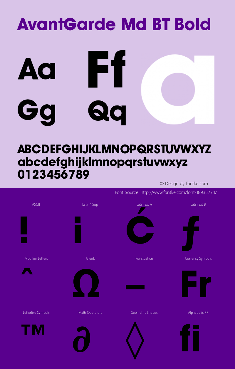 AvantGarde Md BT Bold mfgpctt-v1.53 Friday, January 29, 1993 11:43:37 am (EST) Font Sample