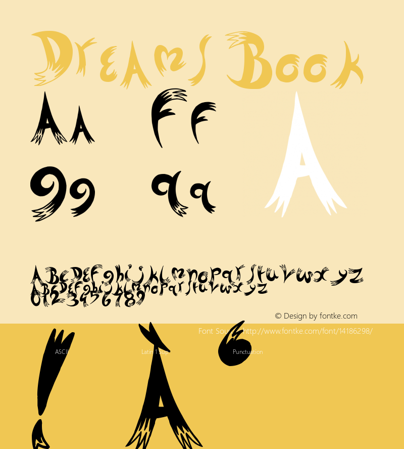 Dreams Book Version 1.00 December 20, 20 Font Sample
