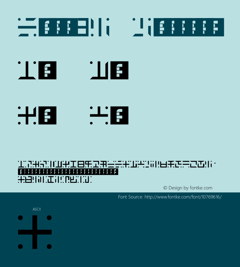 Nega12 Regular Version 1.0 Font Sample