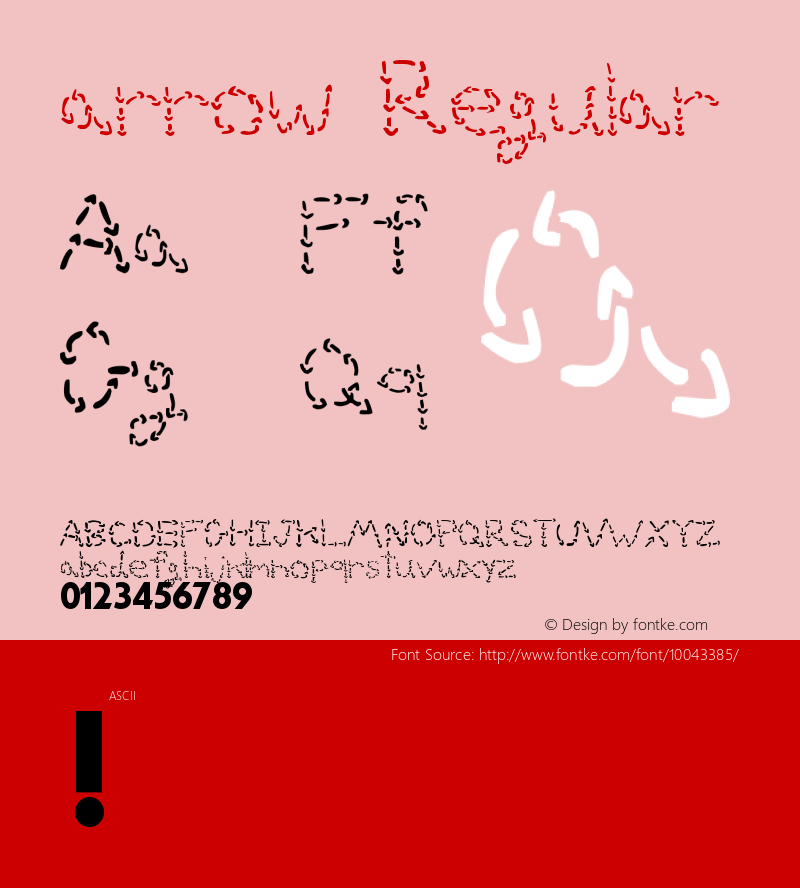 arrow Regular Unknown Font Sample