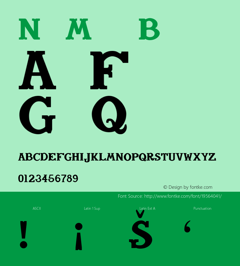 NewMexico-Bold 1.000 Font Sample