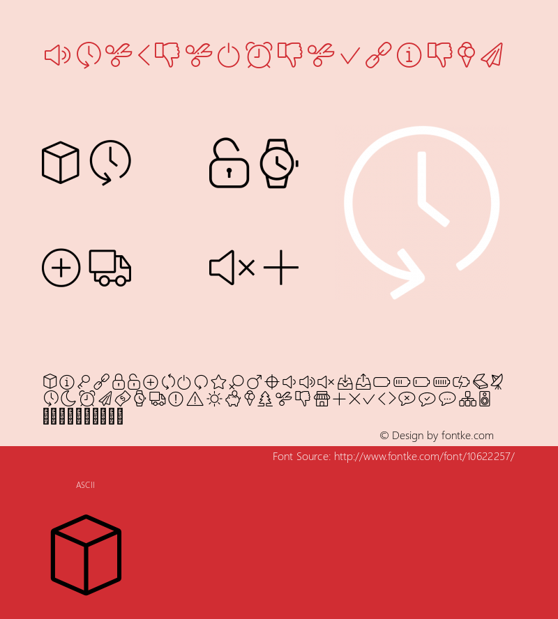 Panton Icons D Bold Version 1.000 Font Sample