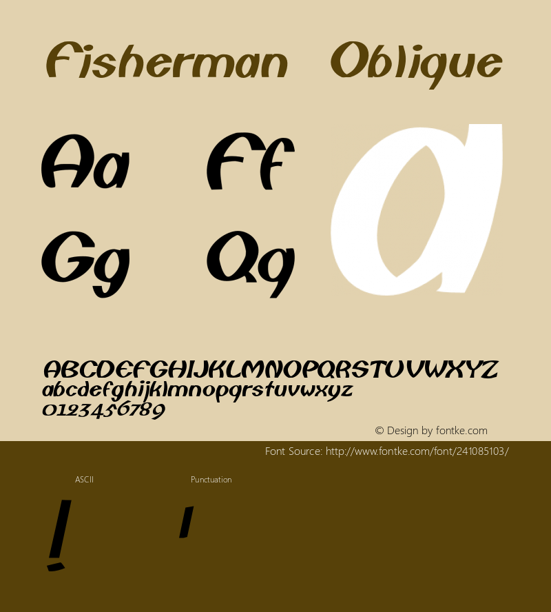 Fisherman-Oblique Version 001.000图片样张