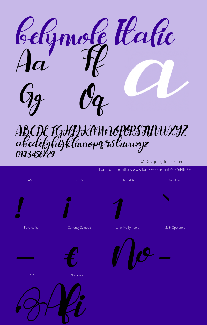 belymole Italic Version 1.00;January 27, 2021;FontCreator 13.0.0.2683 64-bit Font Sample