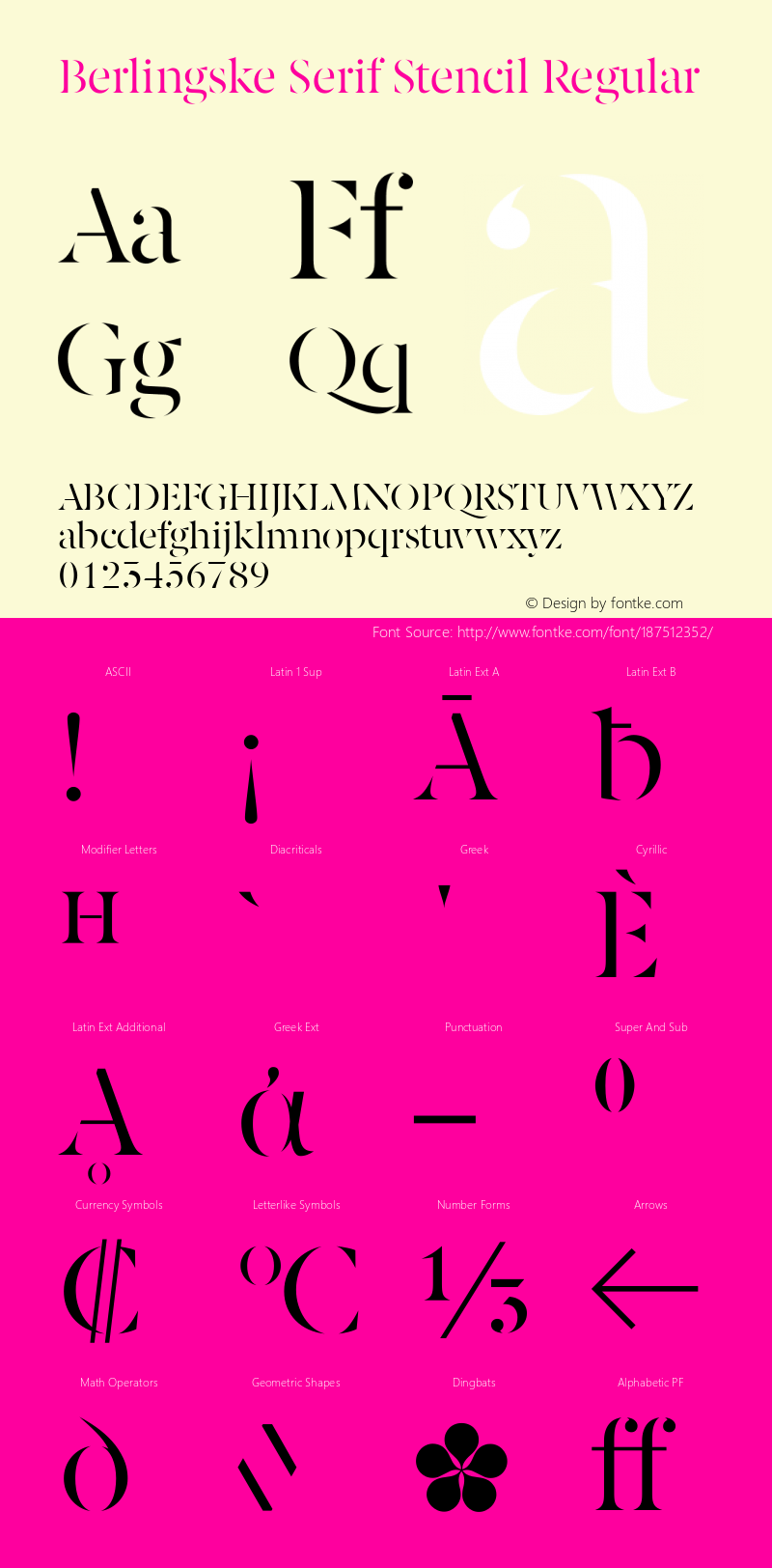 Berlingske Serif St Regular Version 1.001图片样张