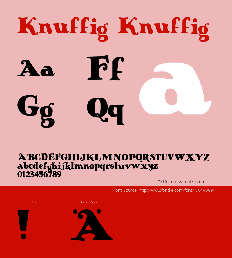 Knuffig Knuffig 001.000 Font Sample