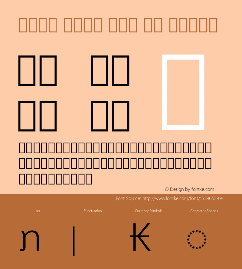 Noto Sans Lao UI Light Version 2.000 Font Sample