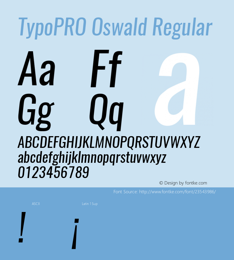 TypoPRO Oswald RegularItalic 3.0; ttfautohint (v0.94.23-7a4d-dirty) -l 8 -r 50 -G 200 -x 0 -w 