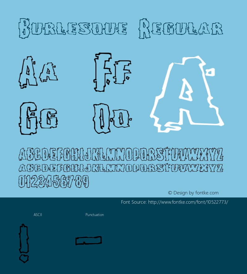 Burlesque Regular 2 Font Sample