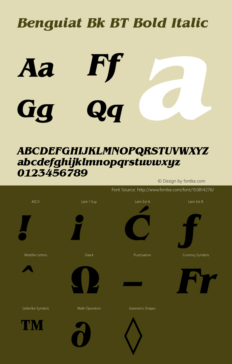 Benguiat Bold Italic BT mfgpctt-v1.53 Friday, January 29, 1993 11:36:54 am (EST) Font Sample