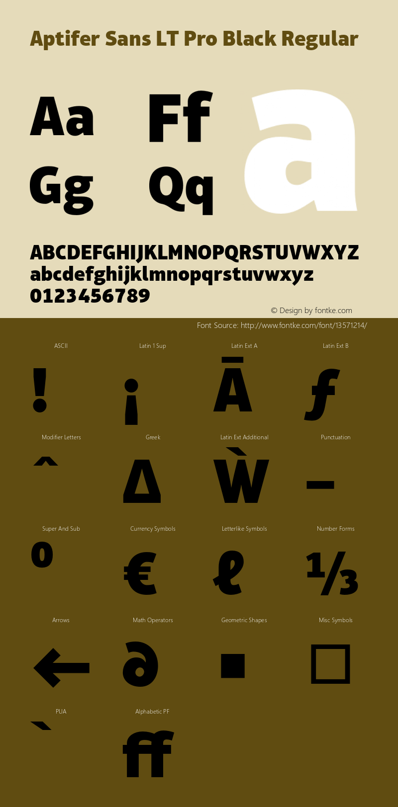 Aptifer Sans LT Pro Black Regular Version 1.000;PS 001.000;hotconv 1.0.38 Font Sample