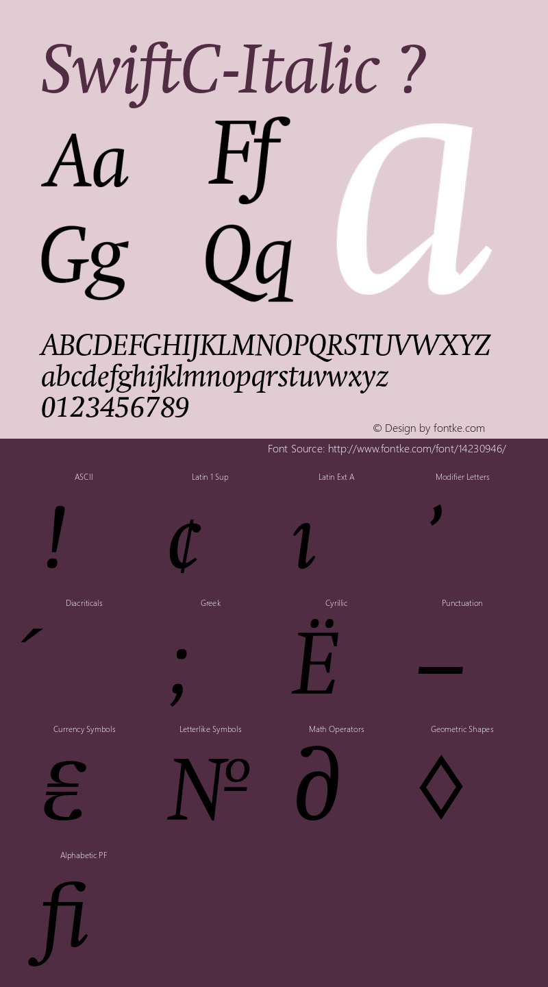 SwiftC-Italic ? Version 002.000;com.myfonts.paratype.swift.italic.wfkit2.3jKk Font Sample