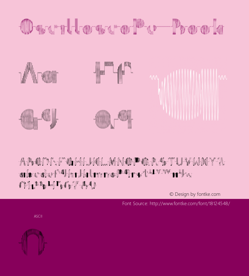 Oscilloscope Book Version 1.0 Font Sample