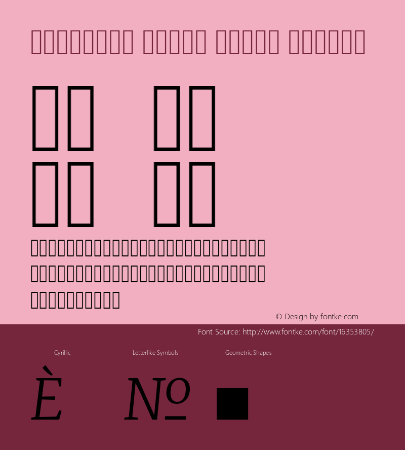 Rosalind Serif Light Italic Version 1.584;PS 001.584;hotconv 1.0.70;makeotf.lib2.5.58329 Font Sample