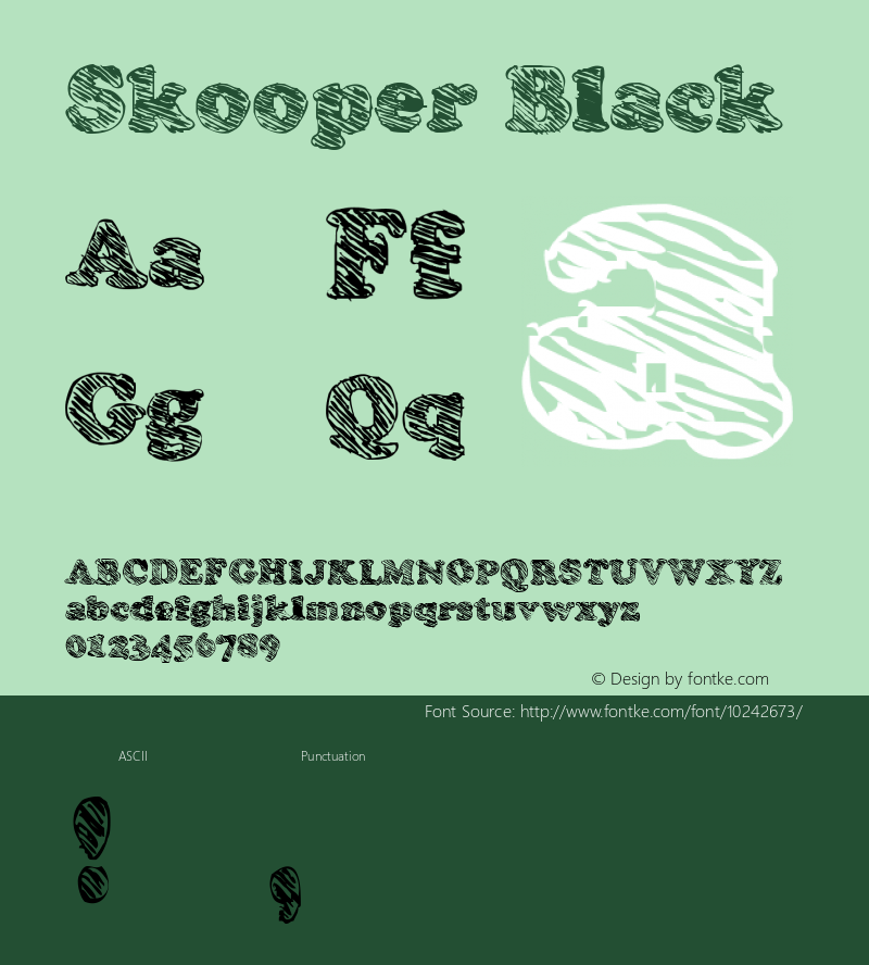 Skooper Black Macromedia Fontographer 4.1.4 08/08/1999 Font Sample