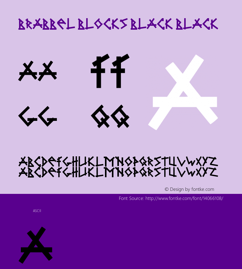 Brabbel Blocks Black Black Version 001.000 Font Sample