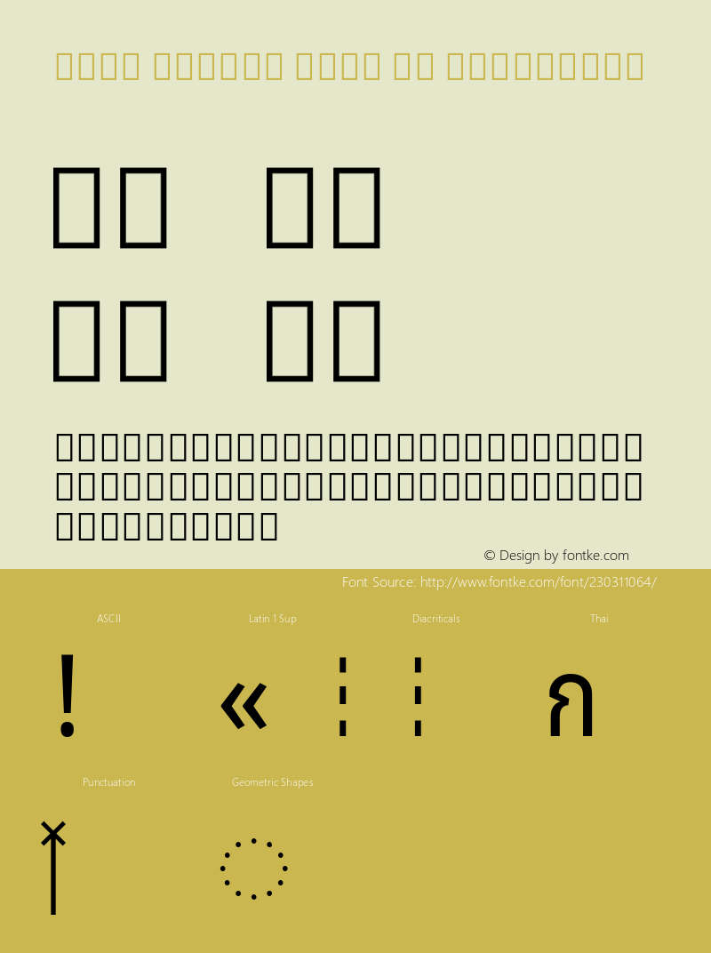 Noto Looped Thai UI Condensed Version 1.00; ttfautohint (v1.8) -l 8 -r 50 -G 200 -x 14 -D thai -f none -a qsq -X 