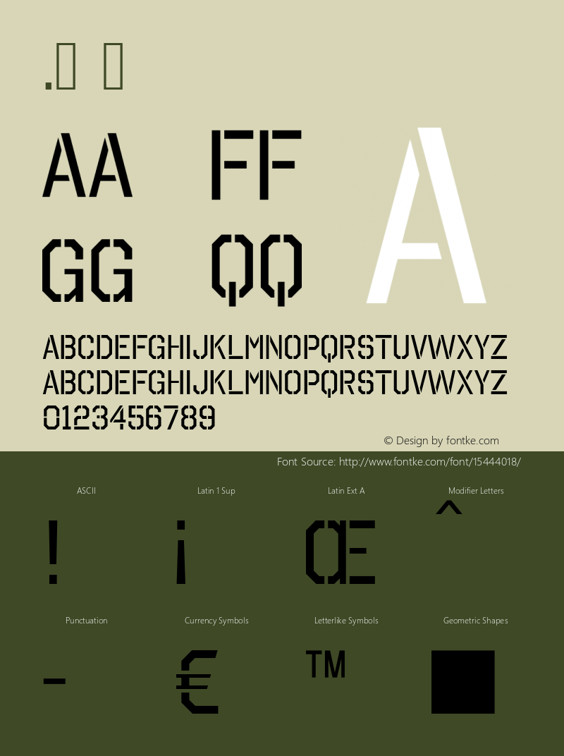 .  OTF 1.001;PS 001.001;Core 1.0.29 Font Sample