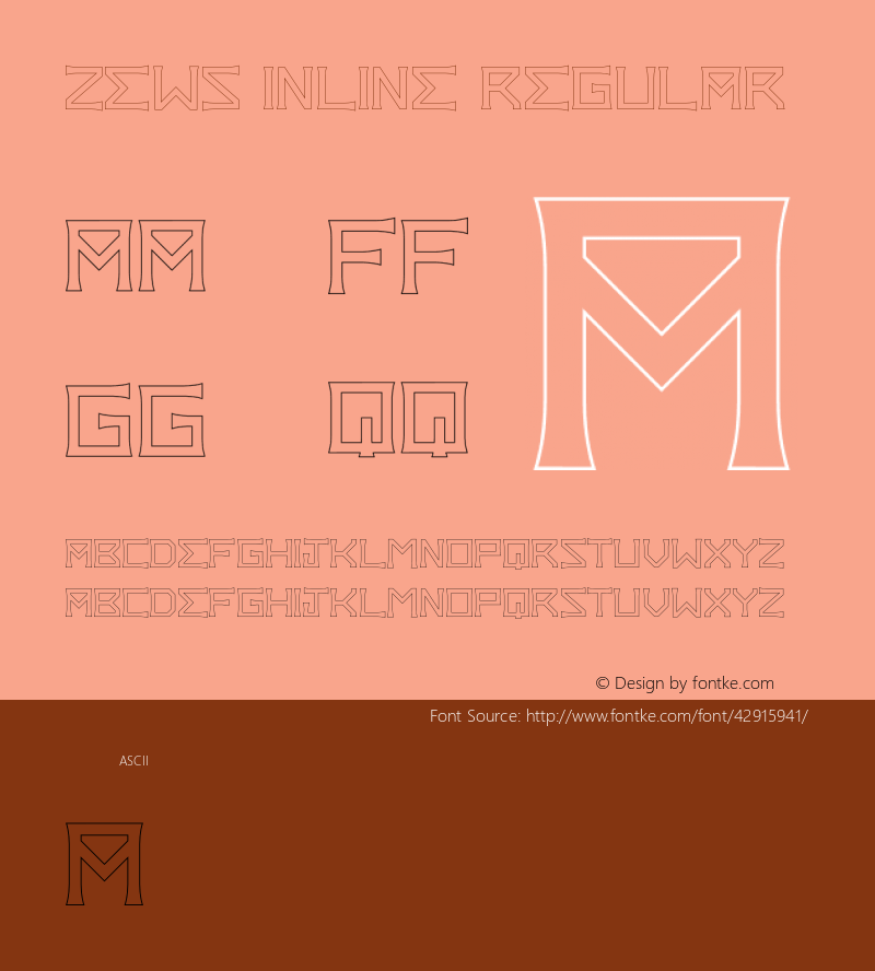 Zews Inline Version 1.001;Fontself Maker 1.1.0 Font Sample