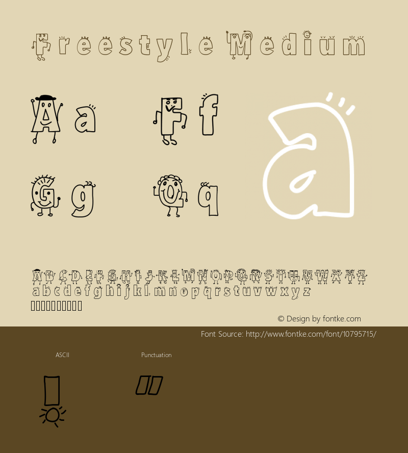 Freestyle Medium Version 001.000 Font Sample