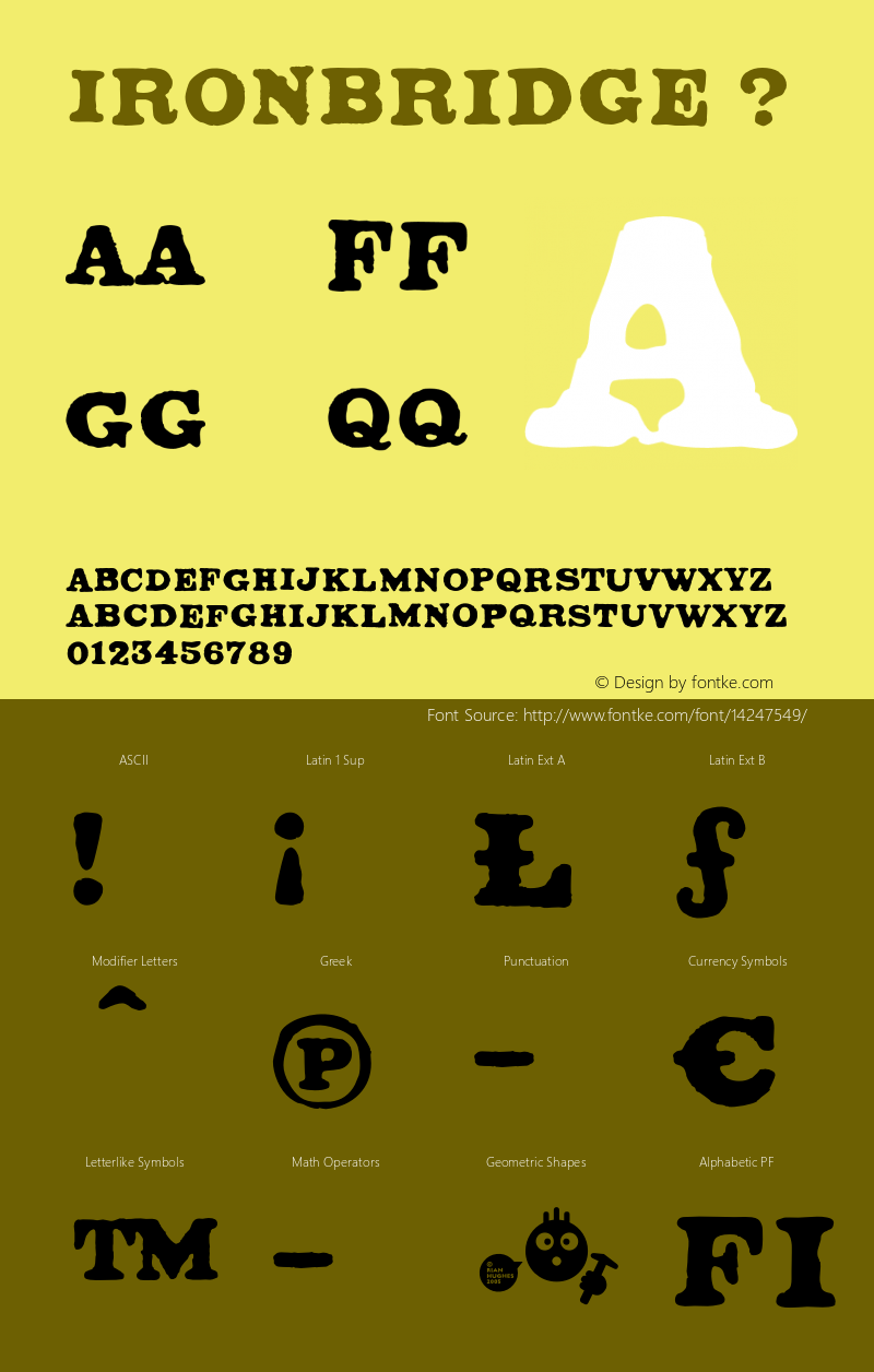 Ironbridge ? Version 2.000;com.myfonts.device.ironbridge.regular.wfkit2.3rE8 Font Sample